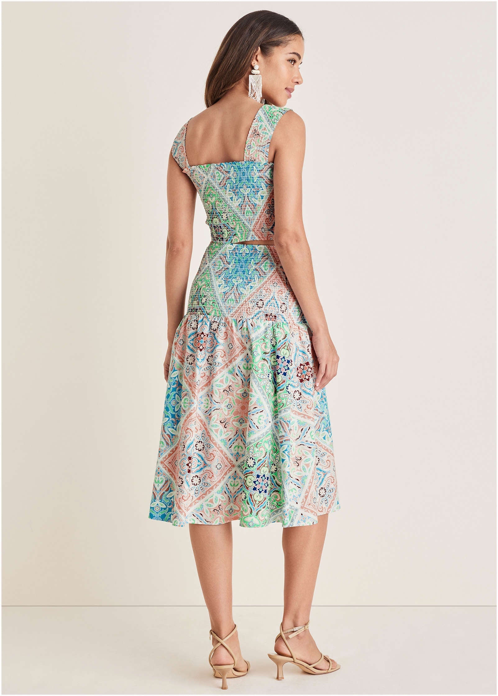 Smocked Two-Piece Set - Boho Tile