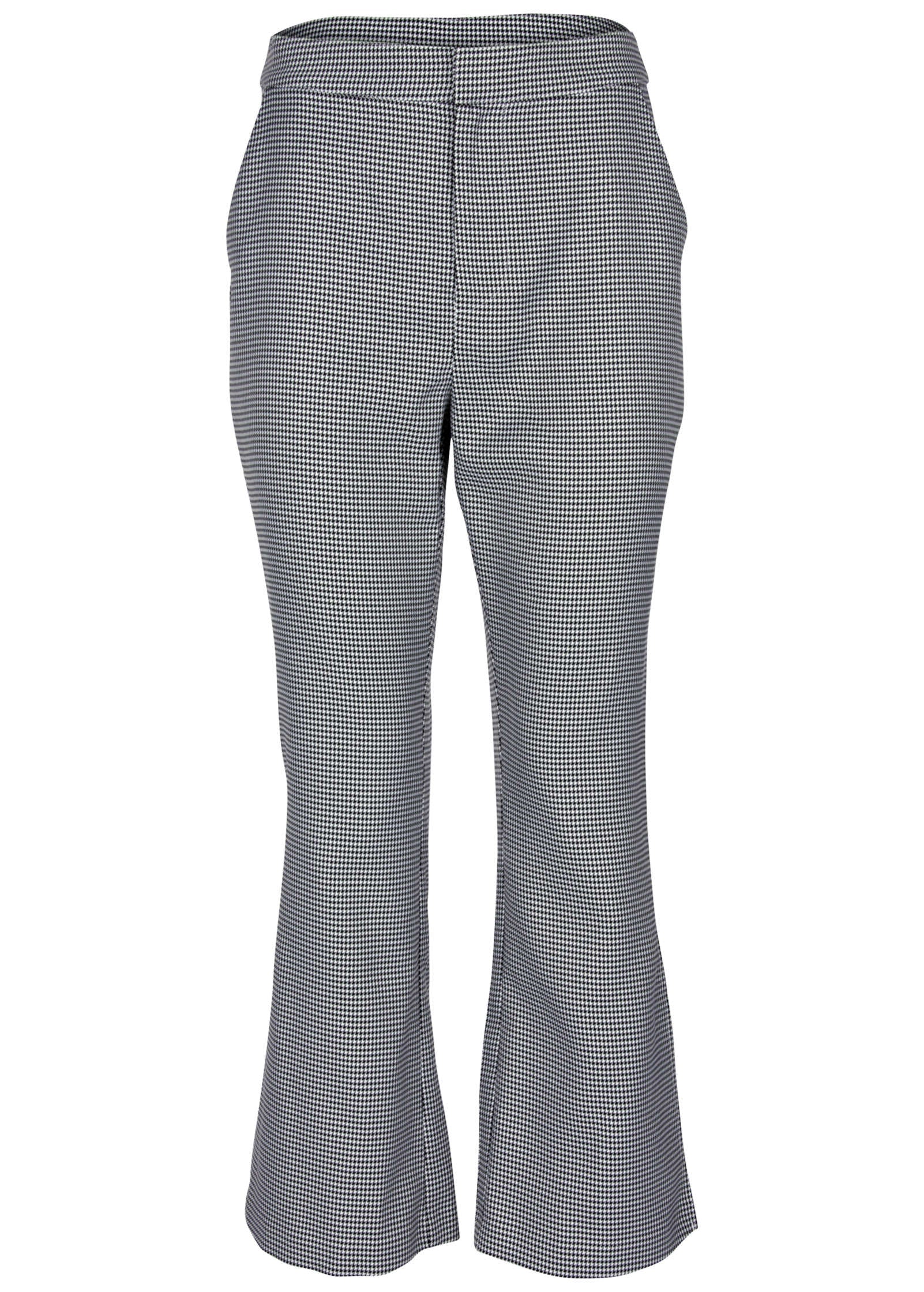 Houndstooth Kick Flare Pant - Black Combo