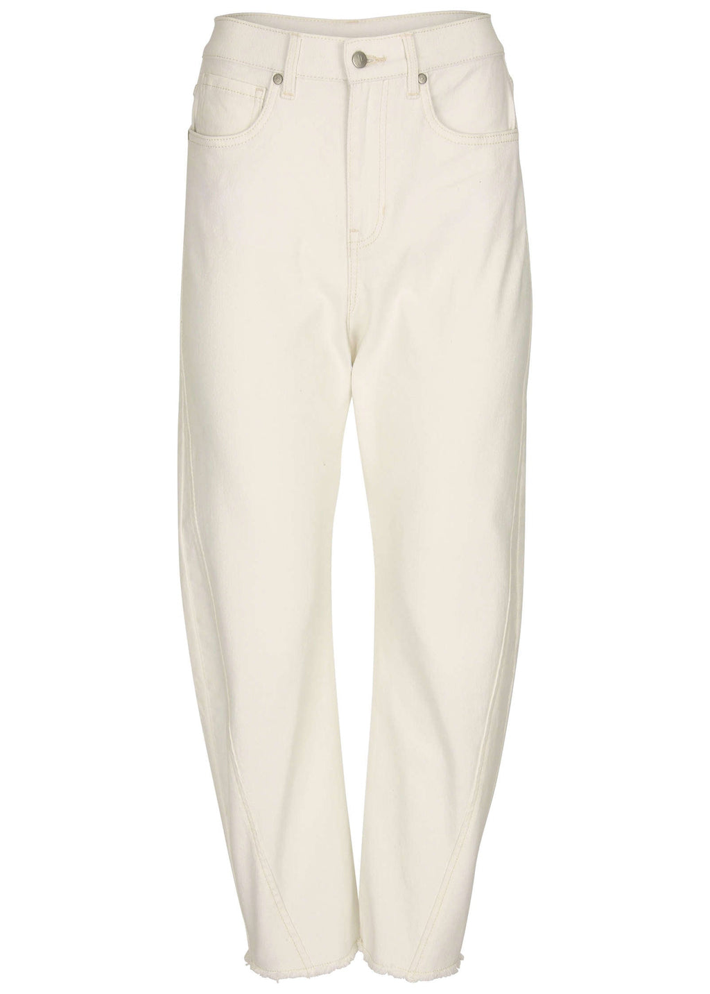 Barrel Leg Jean - Off White