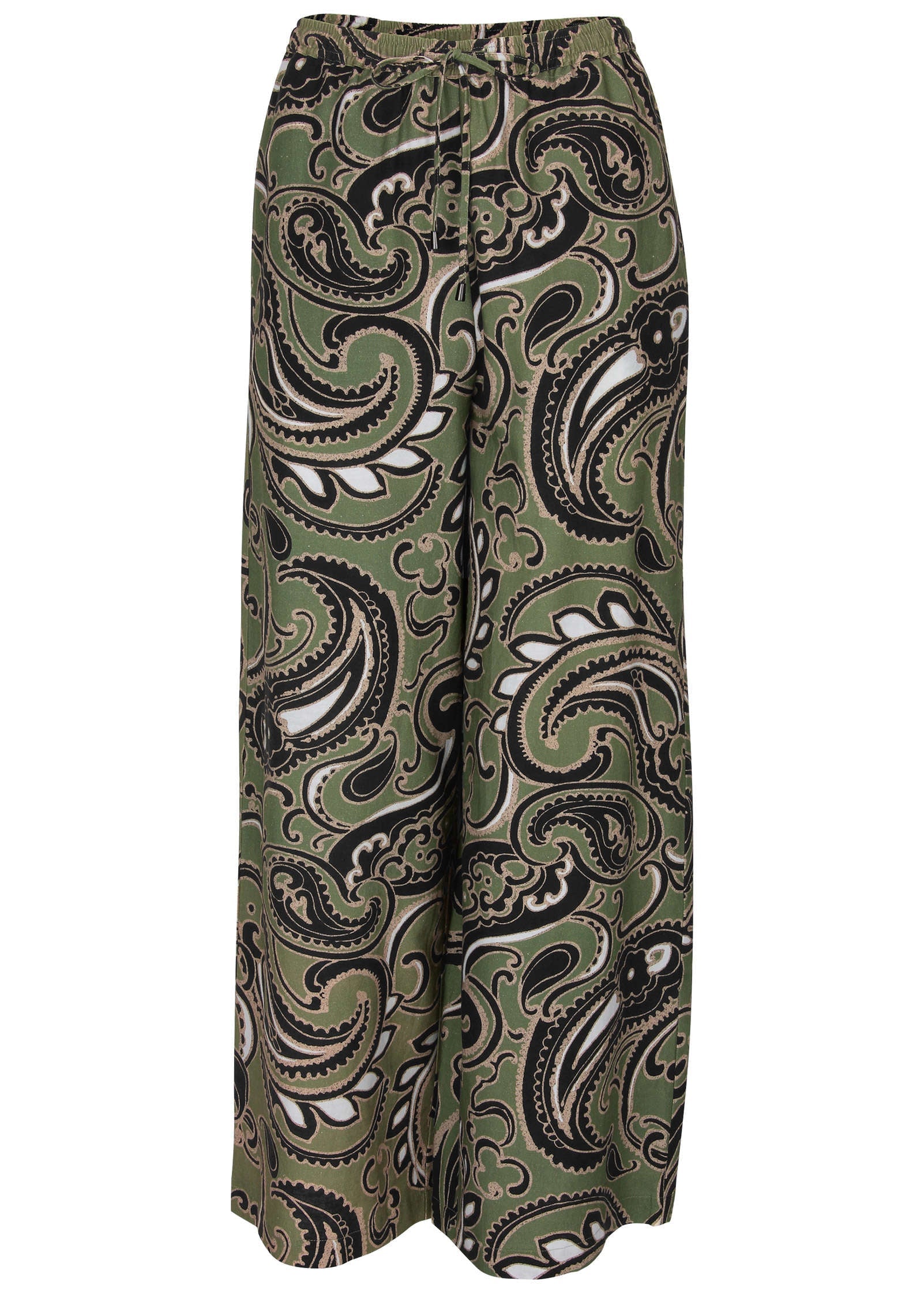 Linen Wide Leg Pant - Large Splendid Paisley