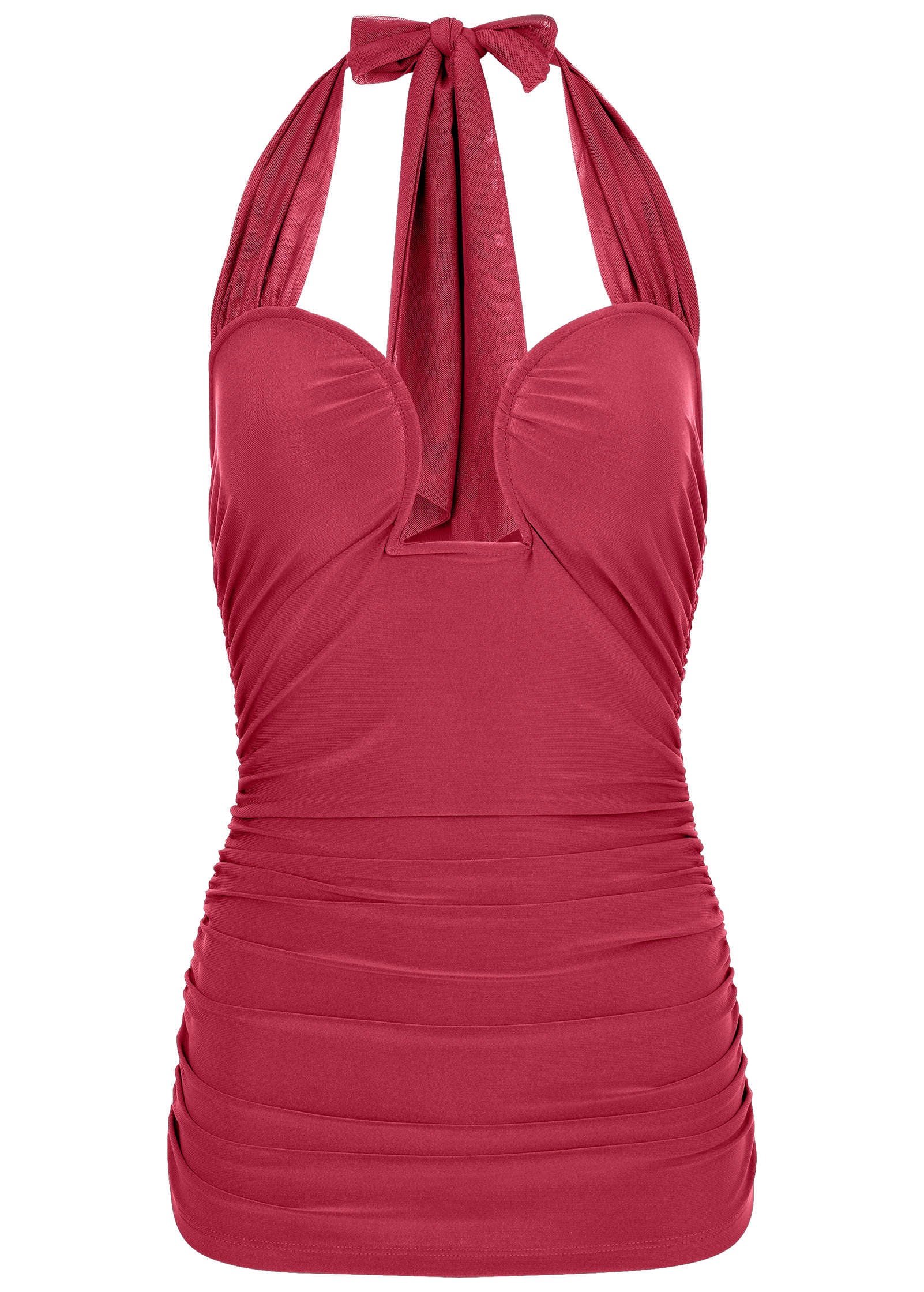 Cutout Halter - Raspberry