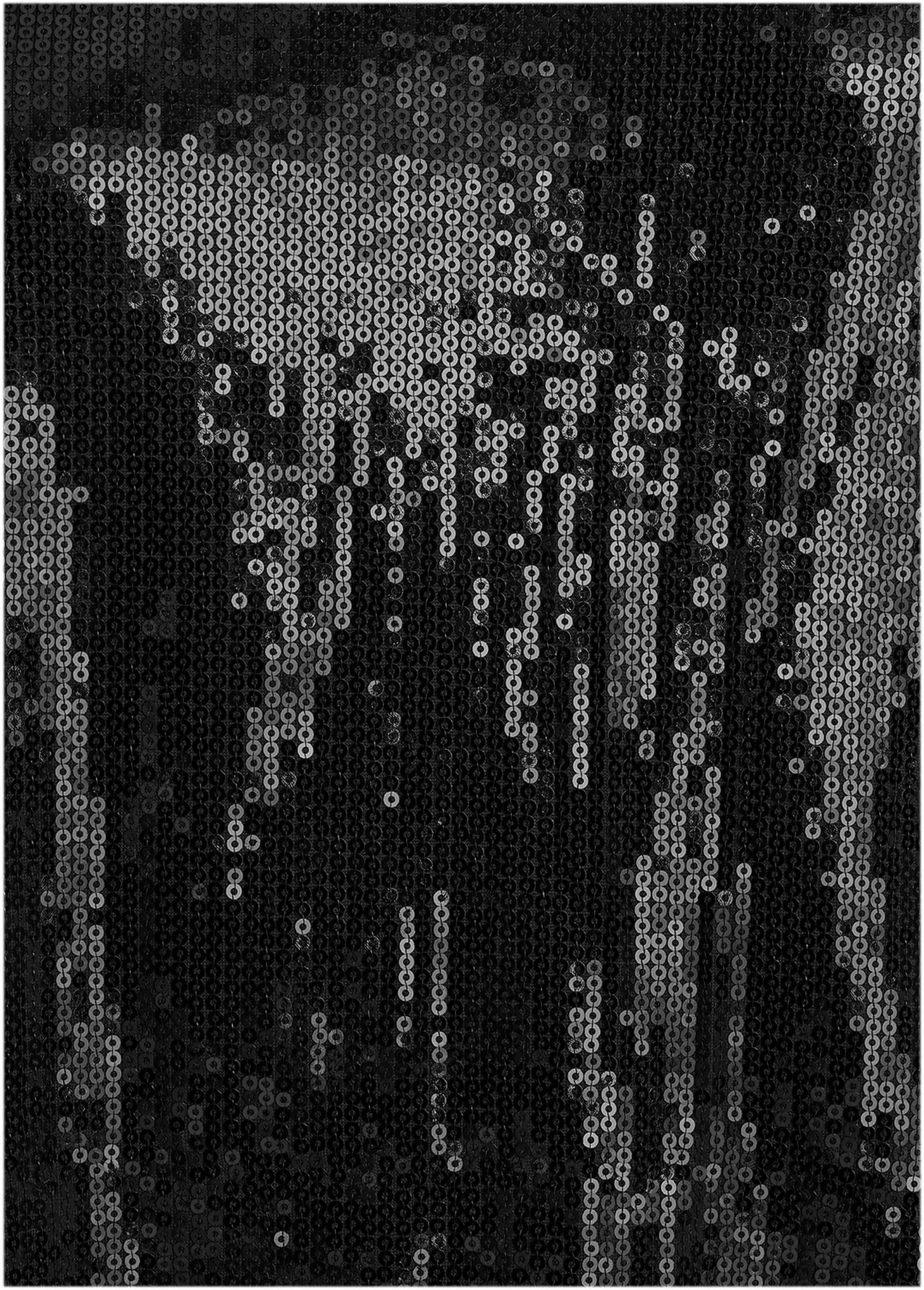 Glitter Sequin Tank - Jet Black