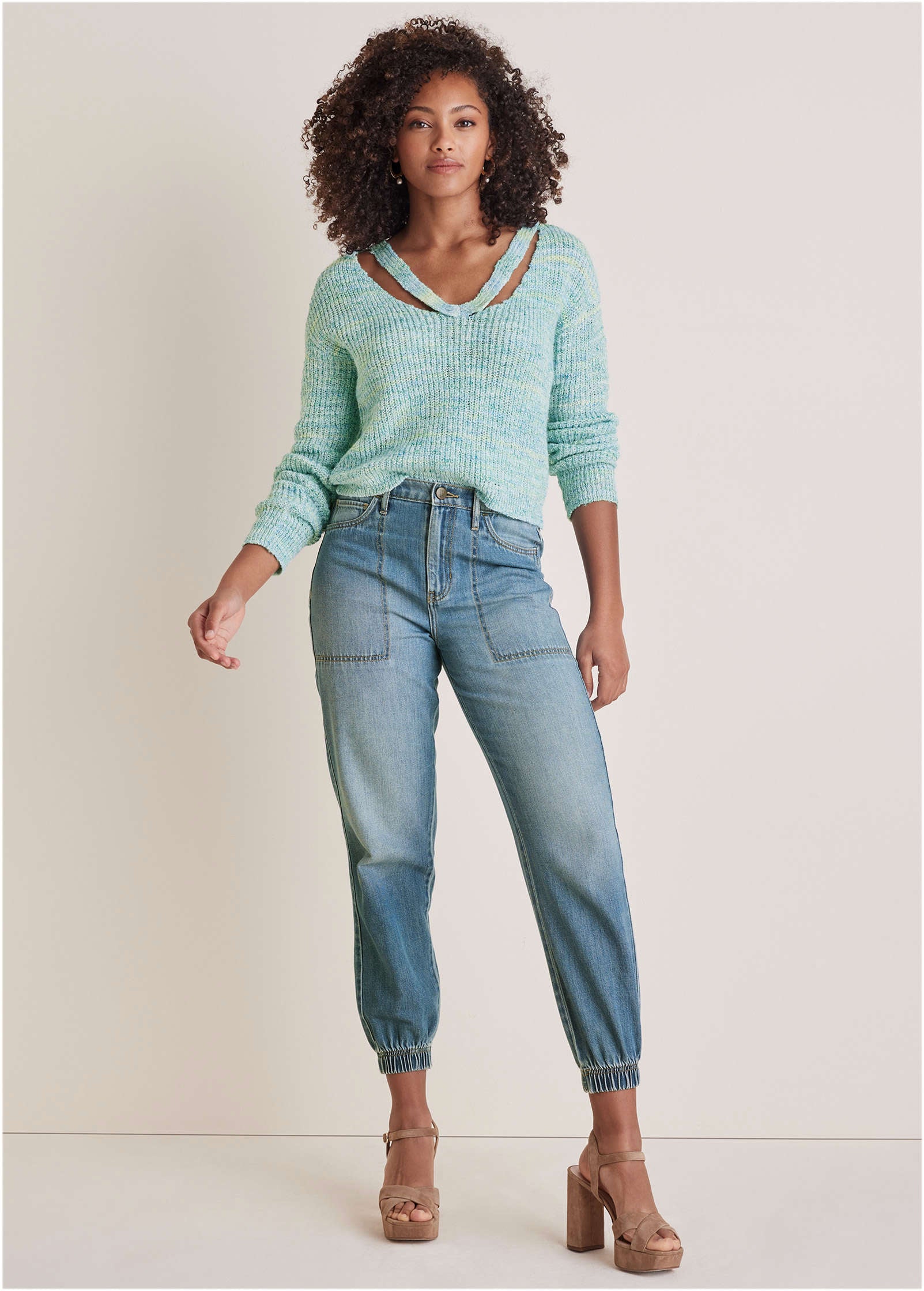 Denim Jogger  - Light Wash