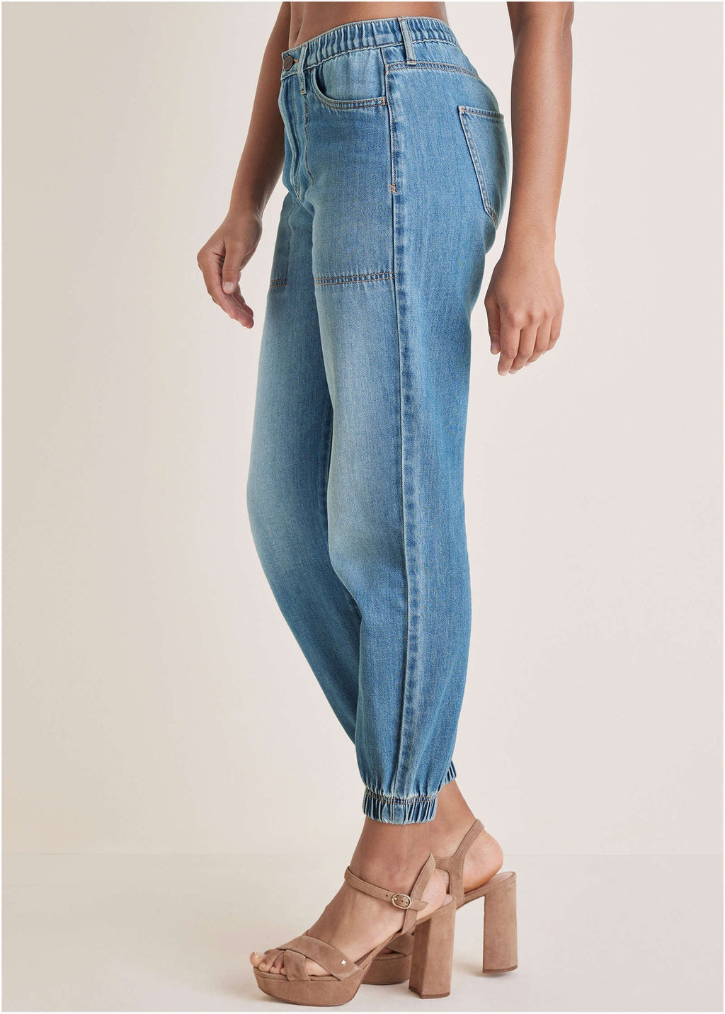 Denim Jogger  - Light Wash