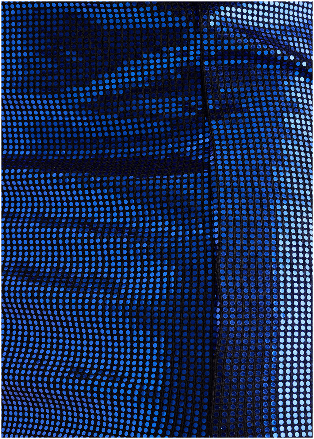 Sequin Midi Skirt - Blue & Black