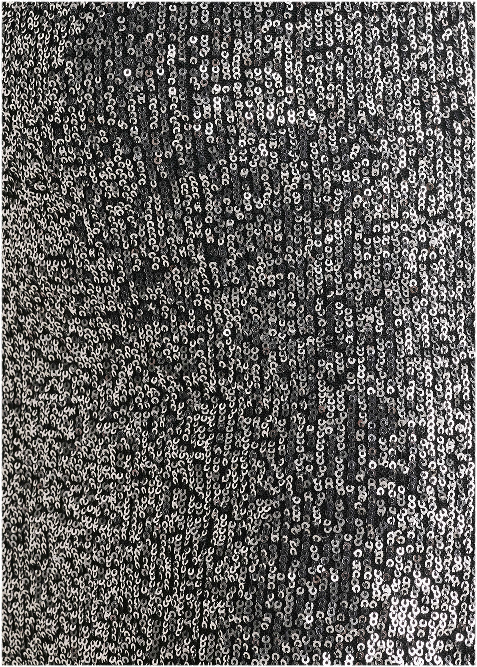 All Over Sequin Midi Dress - Silver