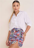 Side Slit Mini Skirt - Postcard Vacay