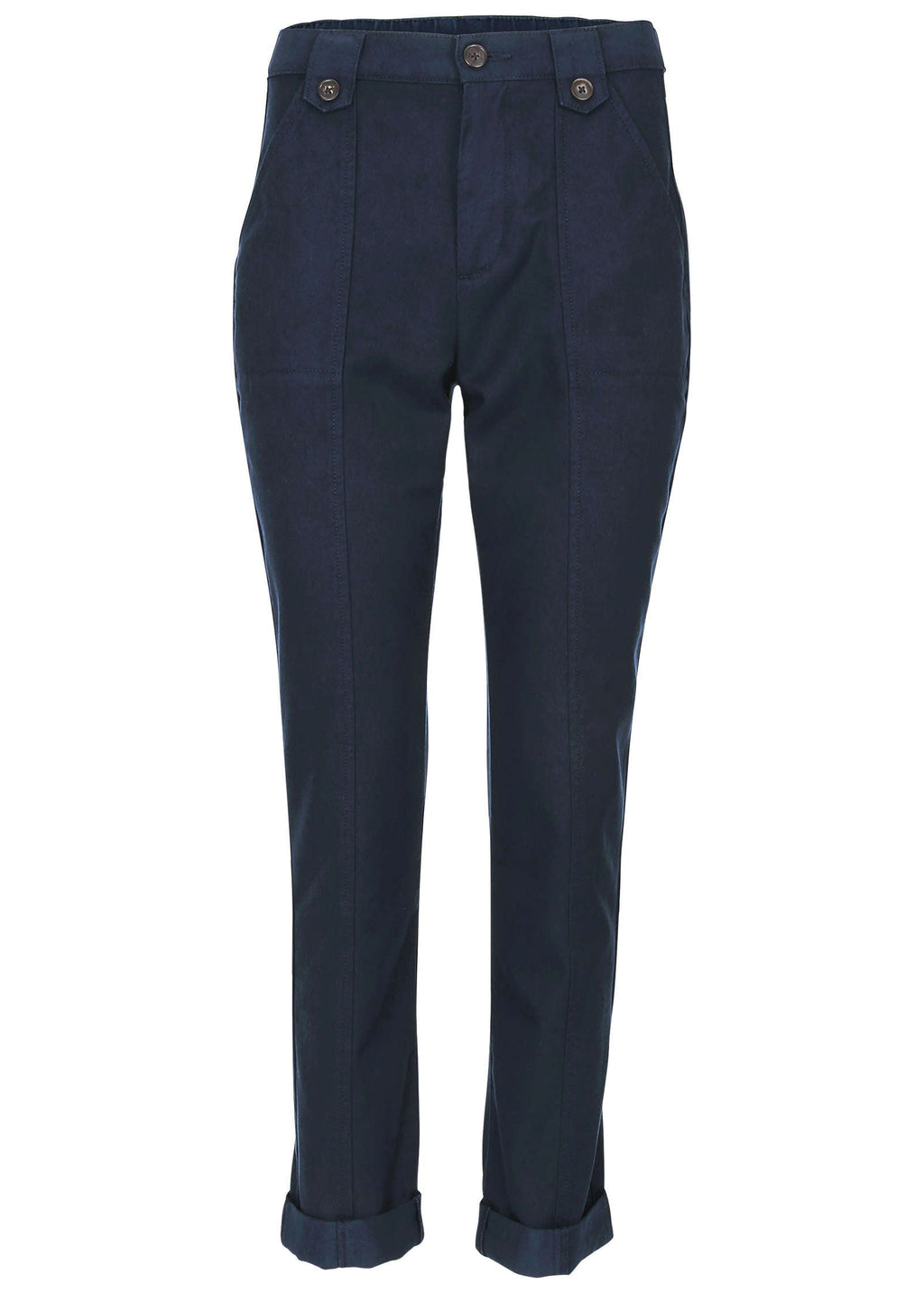 Rolled Hem Chino Pant  - Navy
