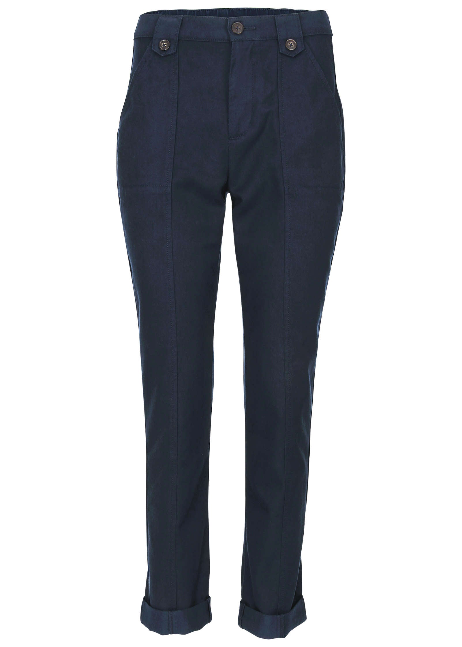 Rolled Hem Chino Pant  - Navy