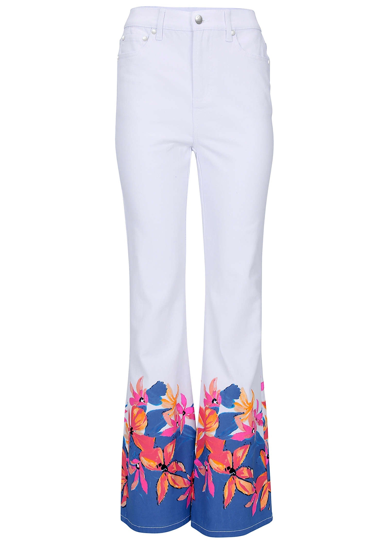 Flower Printed Modern Flare - Flower Wave