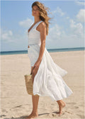 Eyelet Maxi Top - Cloud Dancer