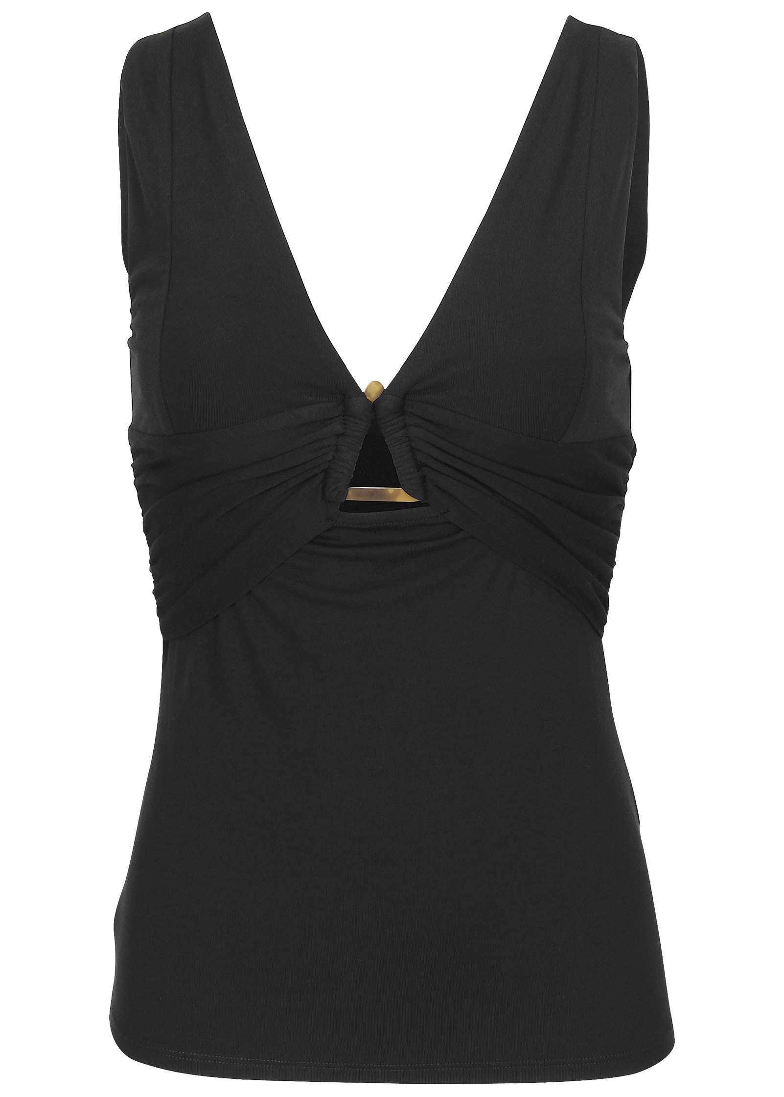 Cut-Out Tank  - Jet Black