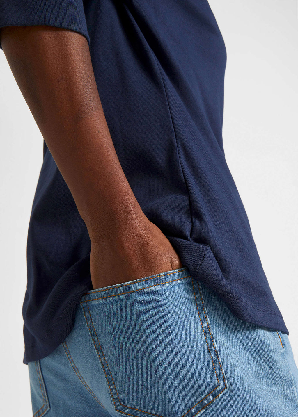 Boat Neck Top - Dark Blue