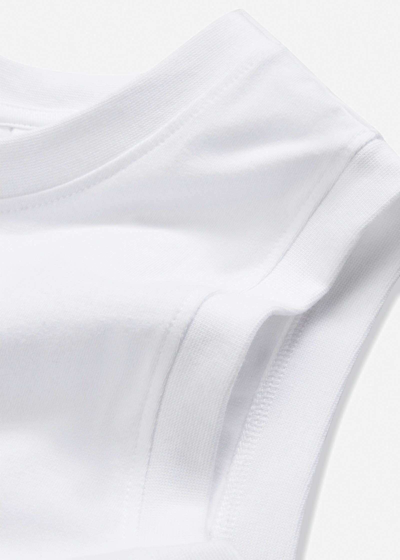 Crew Neck Tank - White