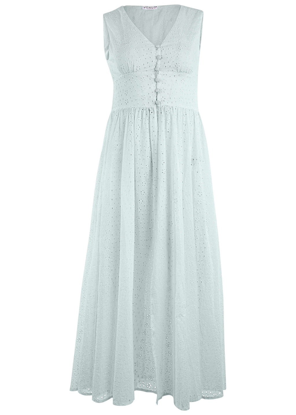 Eyelet Maxi Top - Skywriting