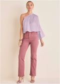 Penelope Modern Flare Jeans - Berry