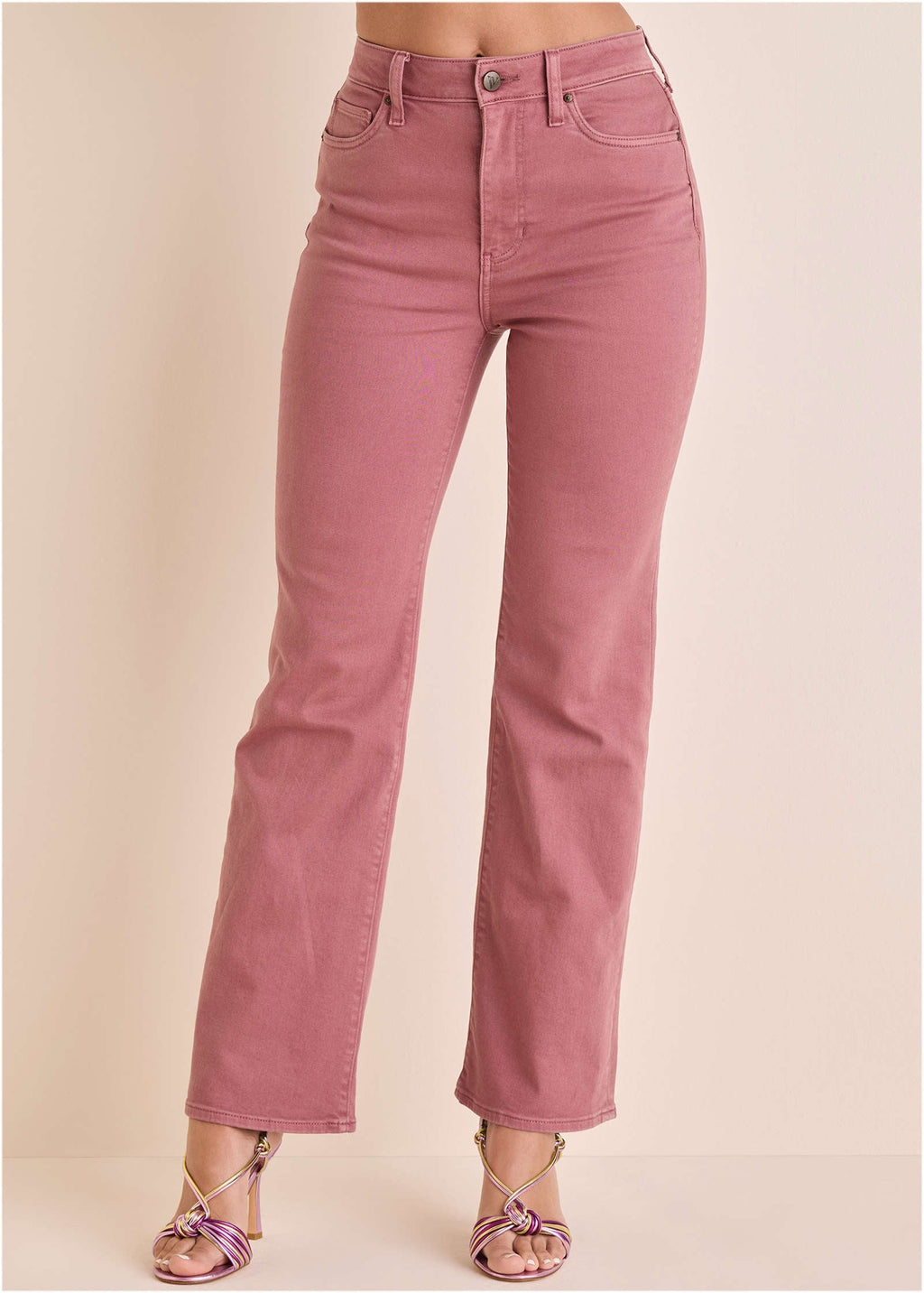 Penelope Modern Flare Jeans - Berry