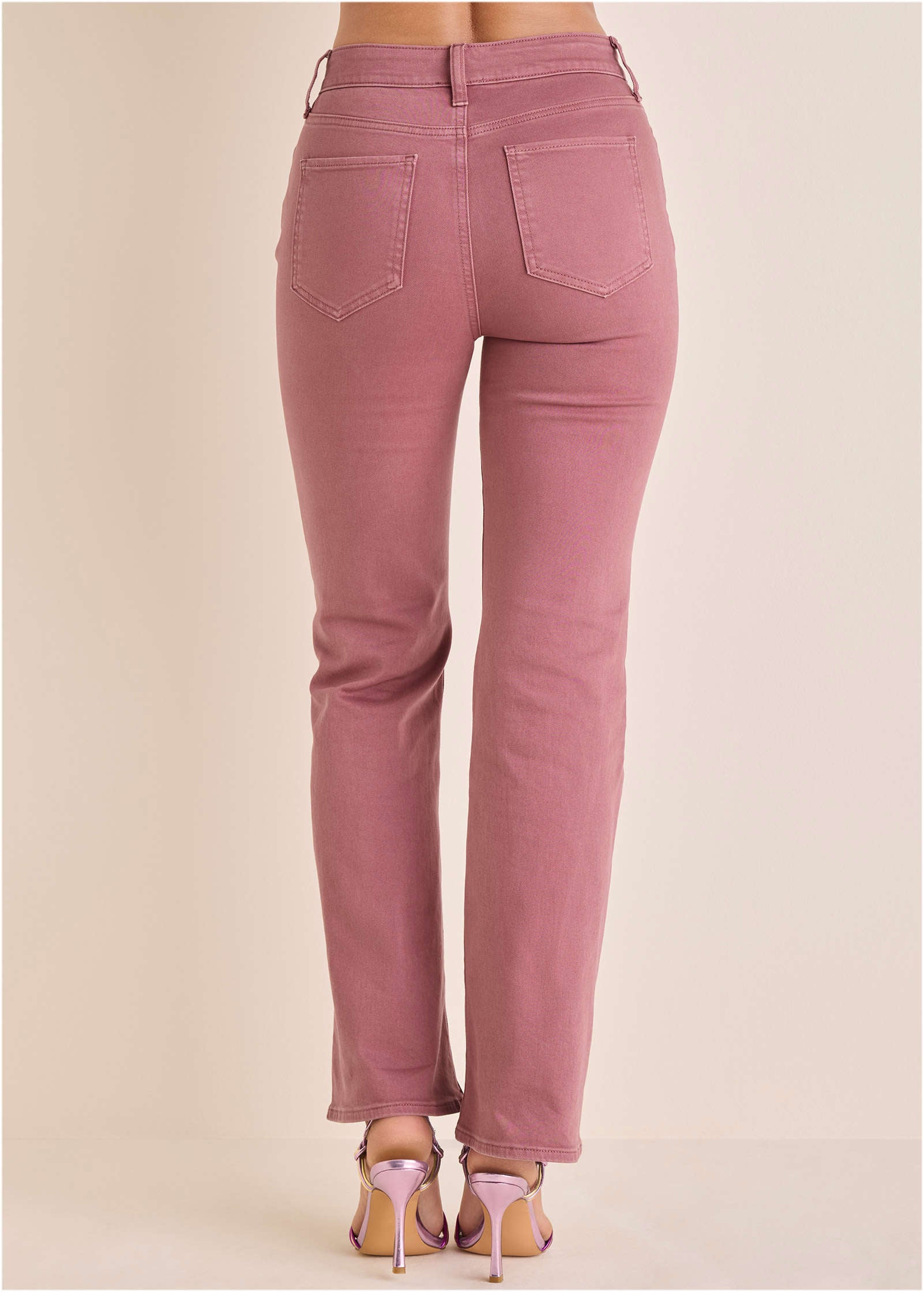 Penelope Modern Flare Jeans - Berry