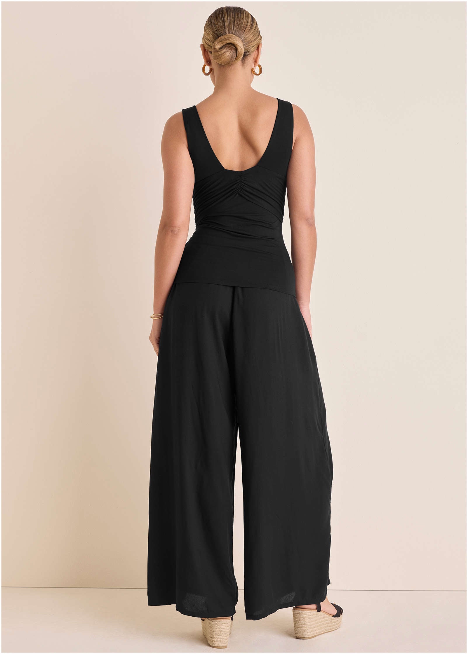 Cut-Out Tank  - Jet Black