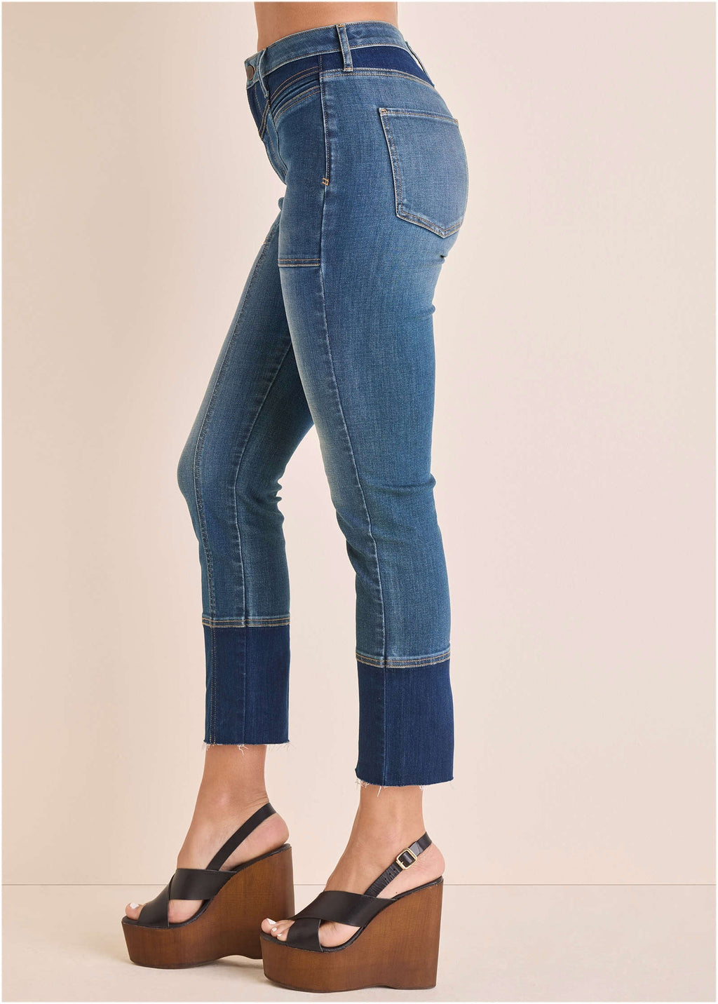 Audrey Straight Leg Jean - Medium & Dark Wash