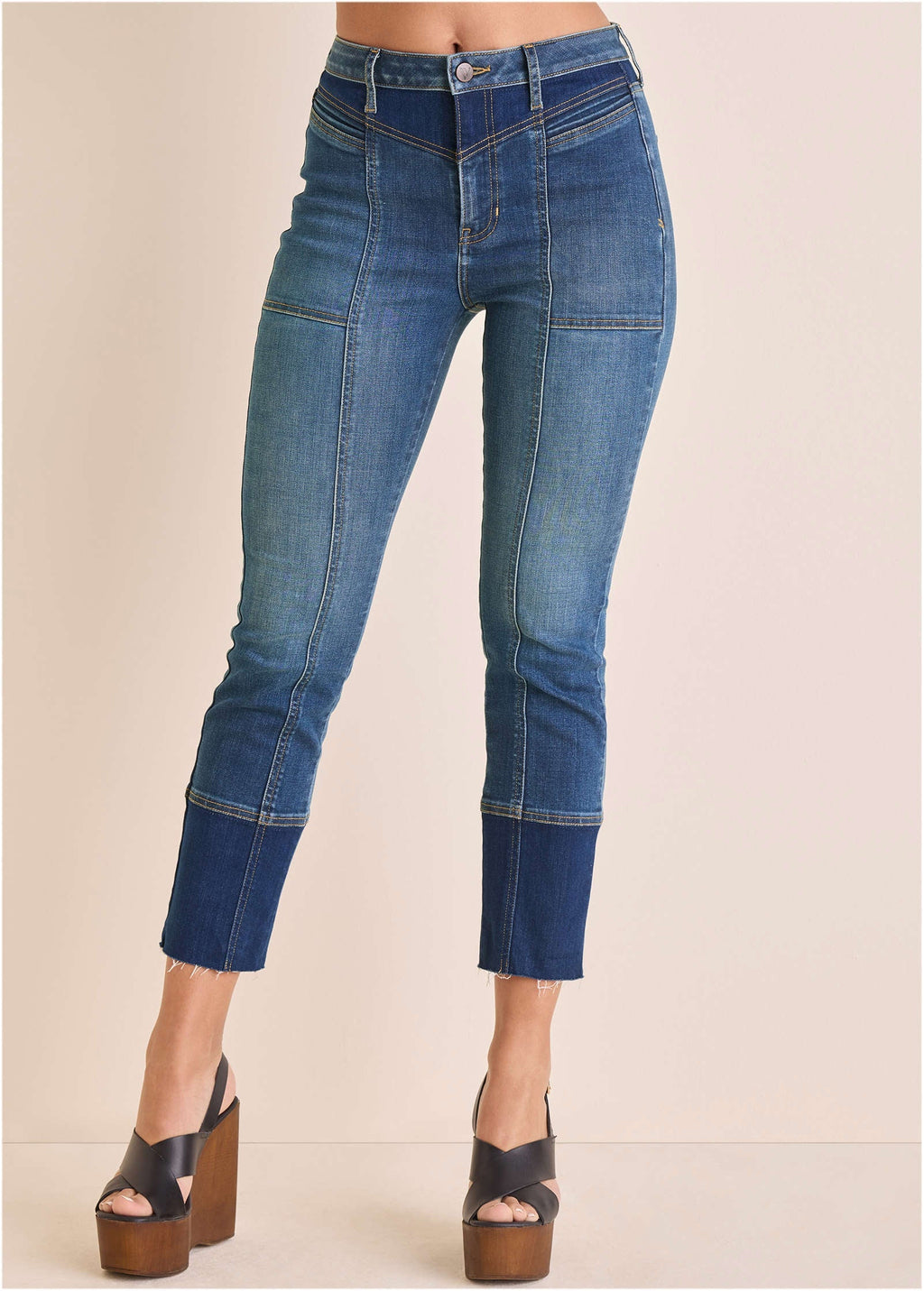 Audrey Straight Leg Jean - Medium & Dark Wash