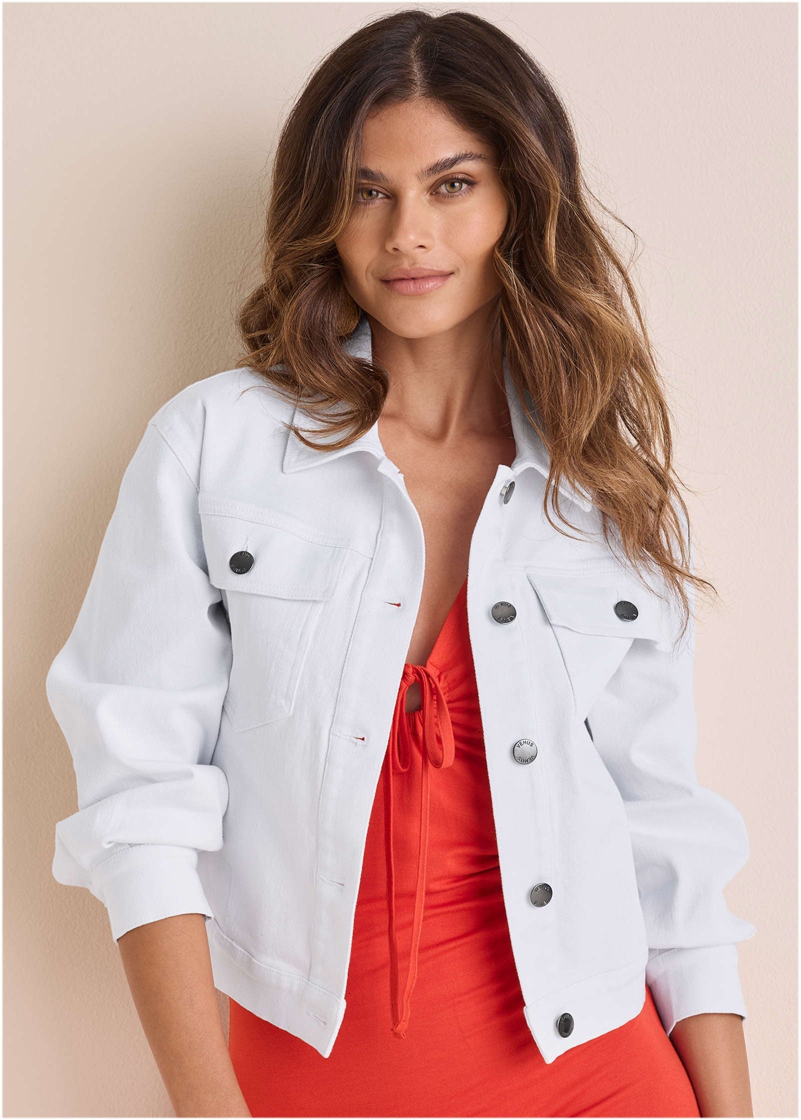 Core Denim Jacket - White Denim