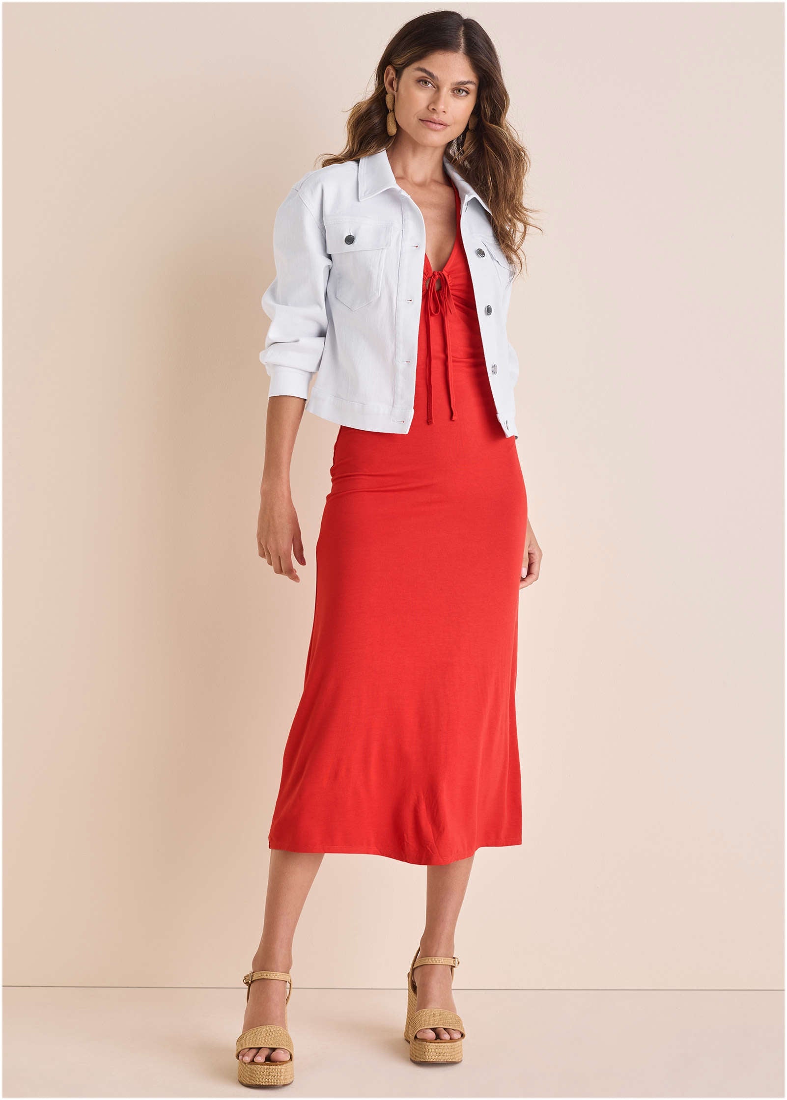 Core Denim Jacket - White Denim