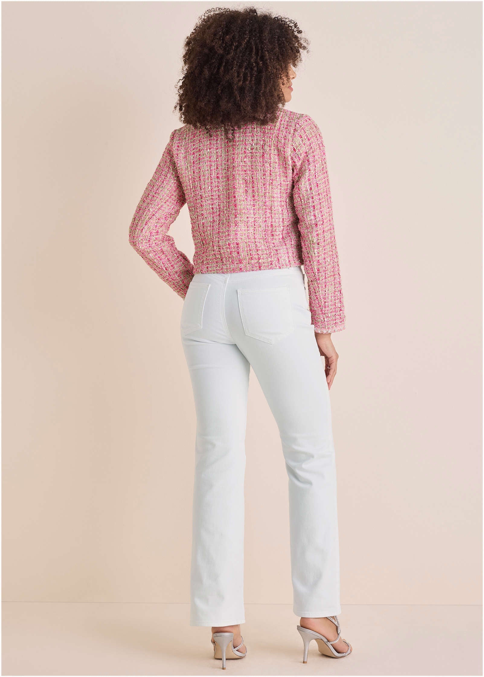 Sparkle Tweed Jacket - Pink Multi