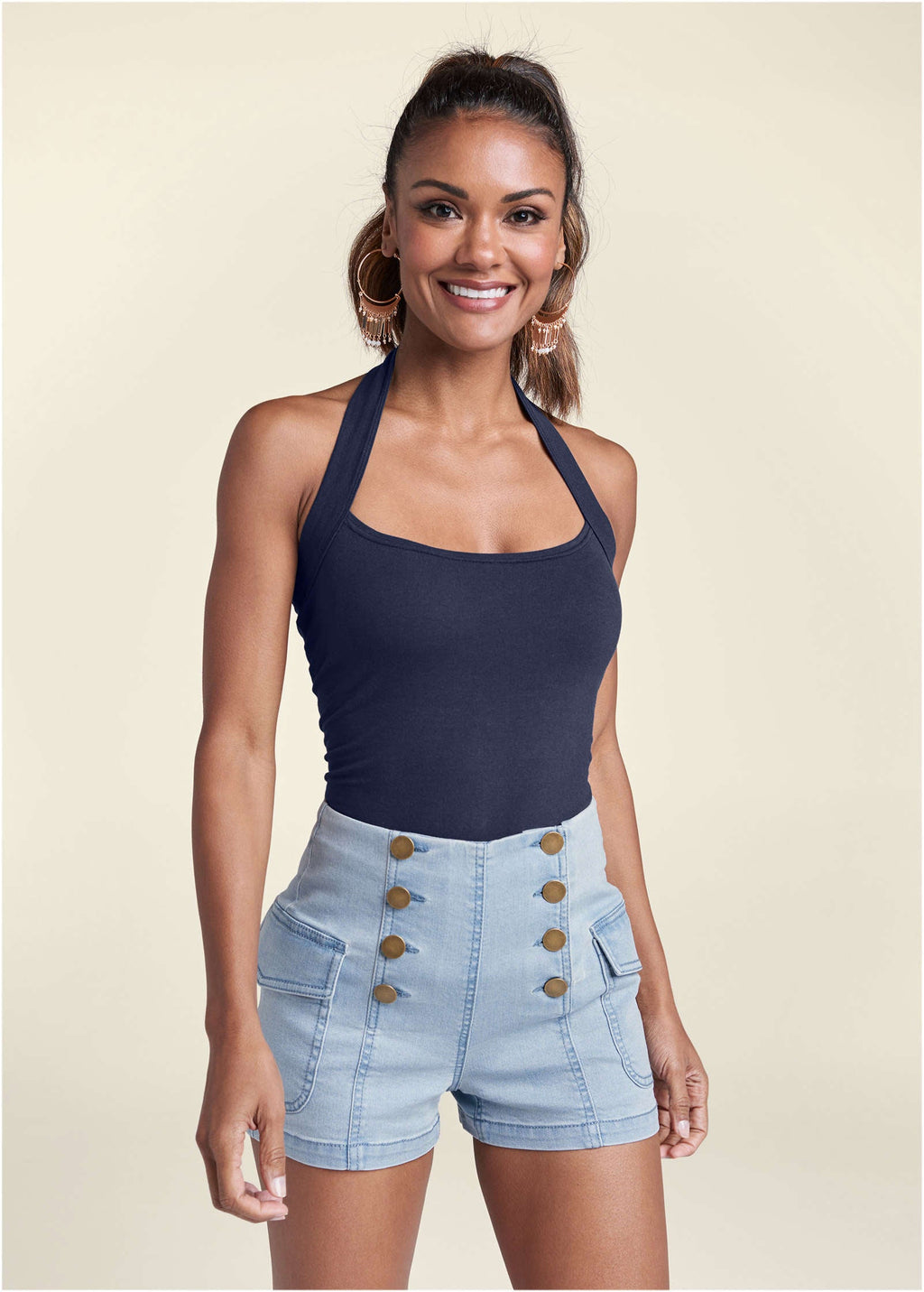 Cargo Sailor Shorts - Light Wash