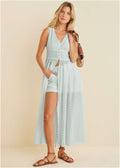 Eyelet Maxi Top - Skywriting
