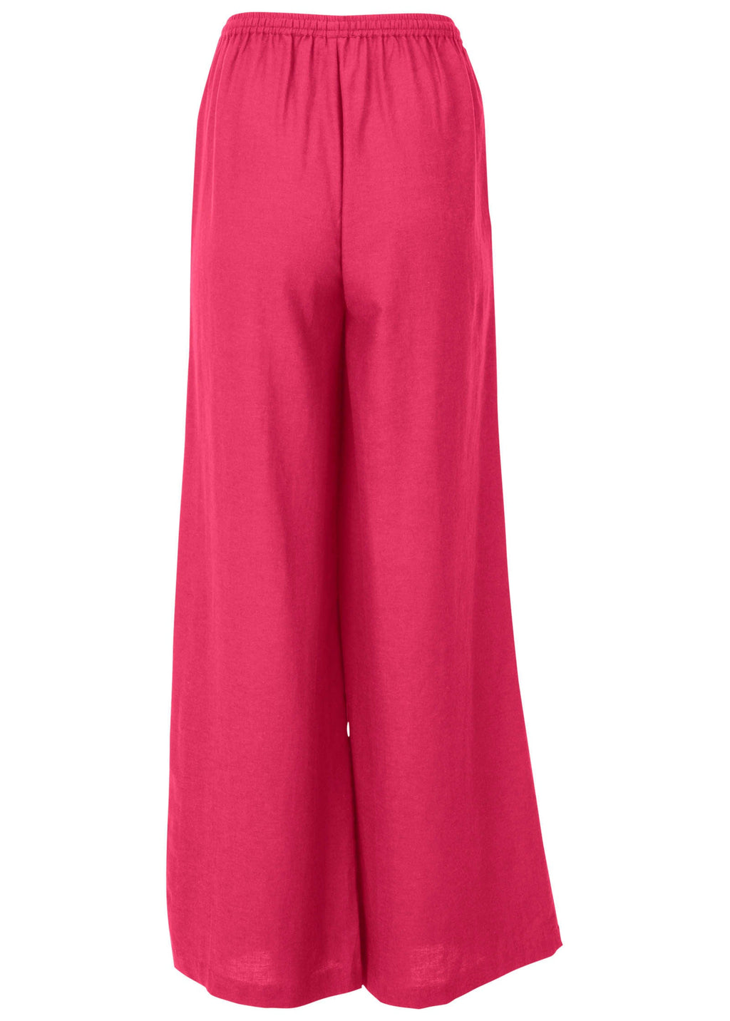 Linen Wide Leg Pant - Azalea