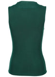 Ruched Mesh Top - Tropical Green