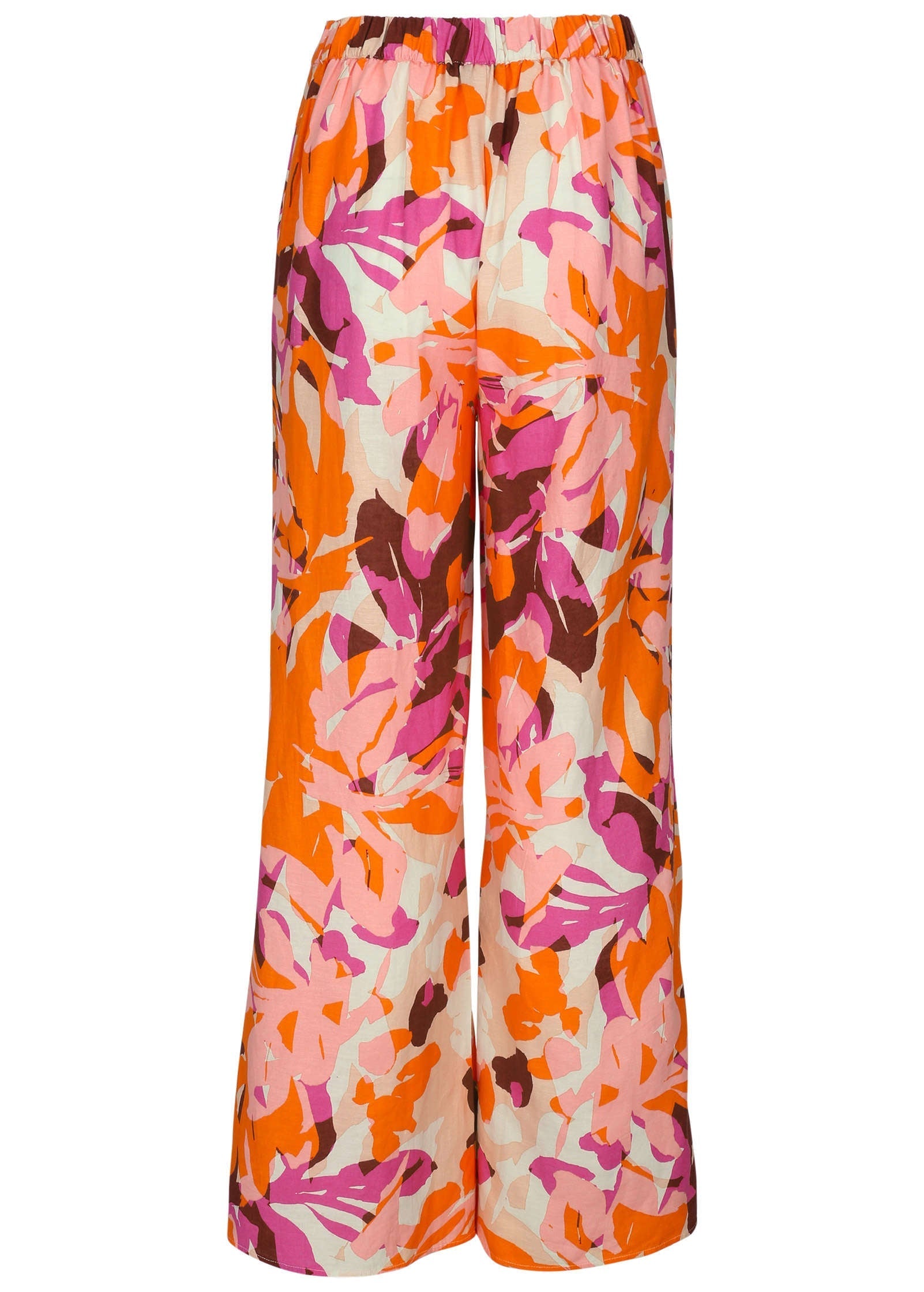 Linen Side Slit Pant - Desert Floral