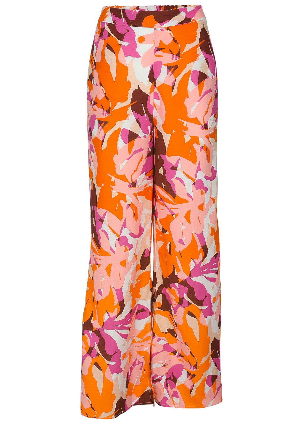 Linen Side Slit Pant - Desert Floral