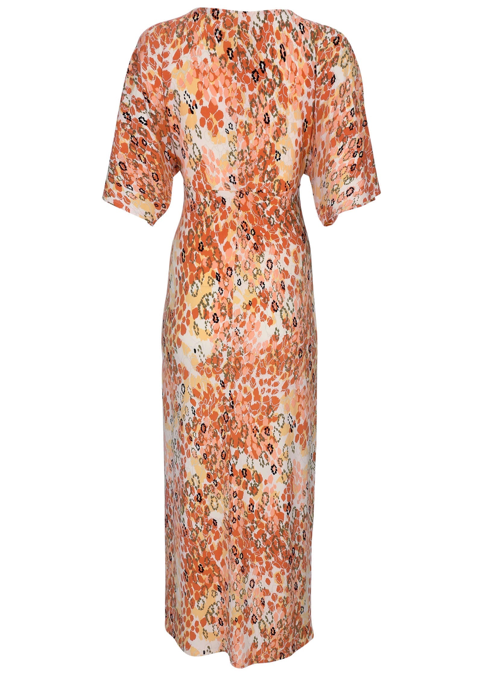 Twist Front Maxi Dress - Leopard Trail