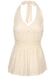 Bahama Knit Halter - Off White
