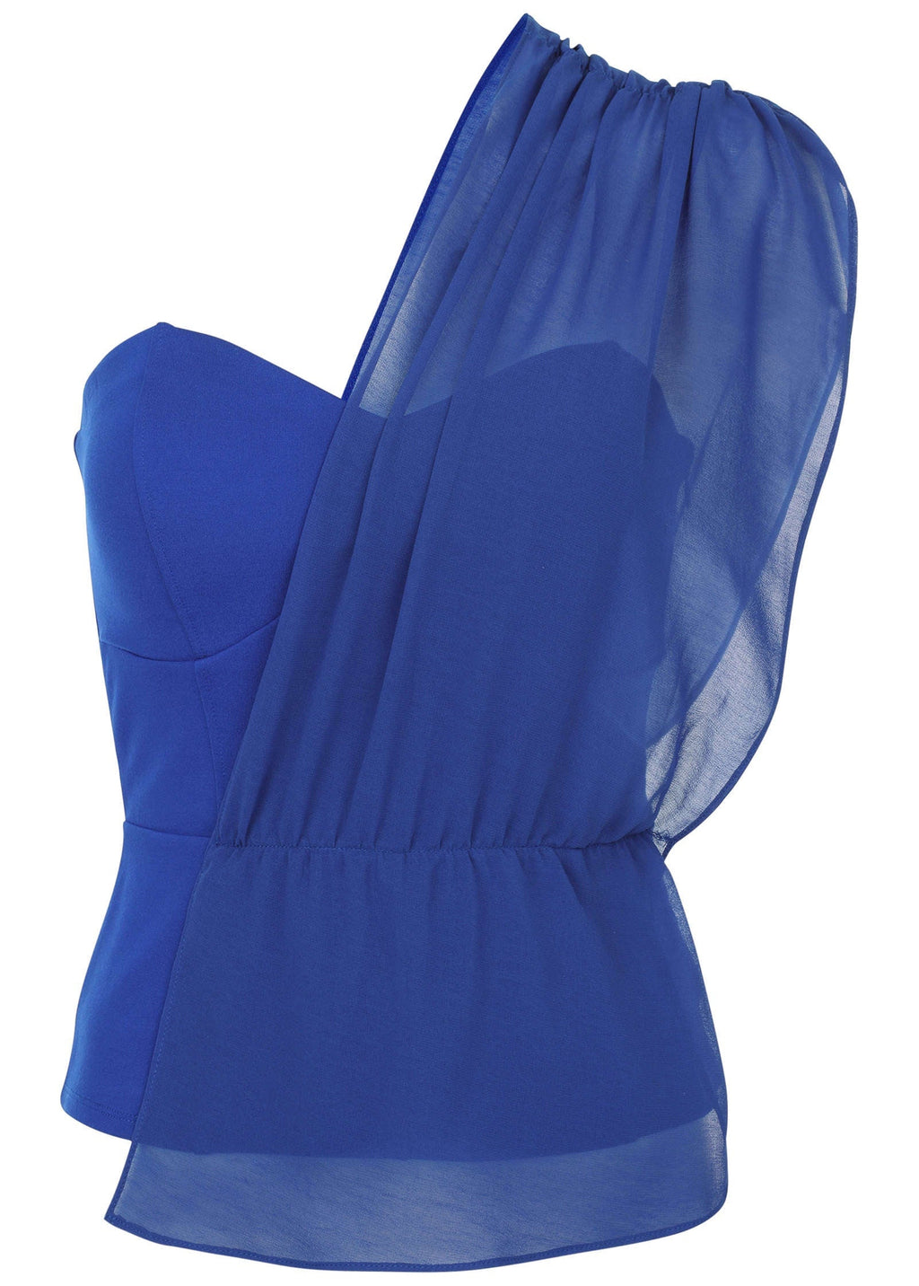Chiffon Draped Tank - Sodalite Blue