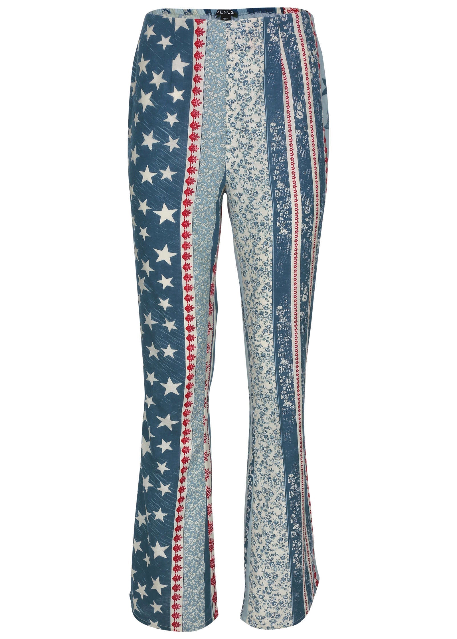 Linen Americana Pant - Americana Floral Star