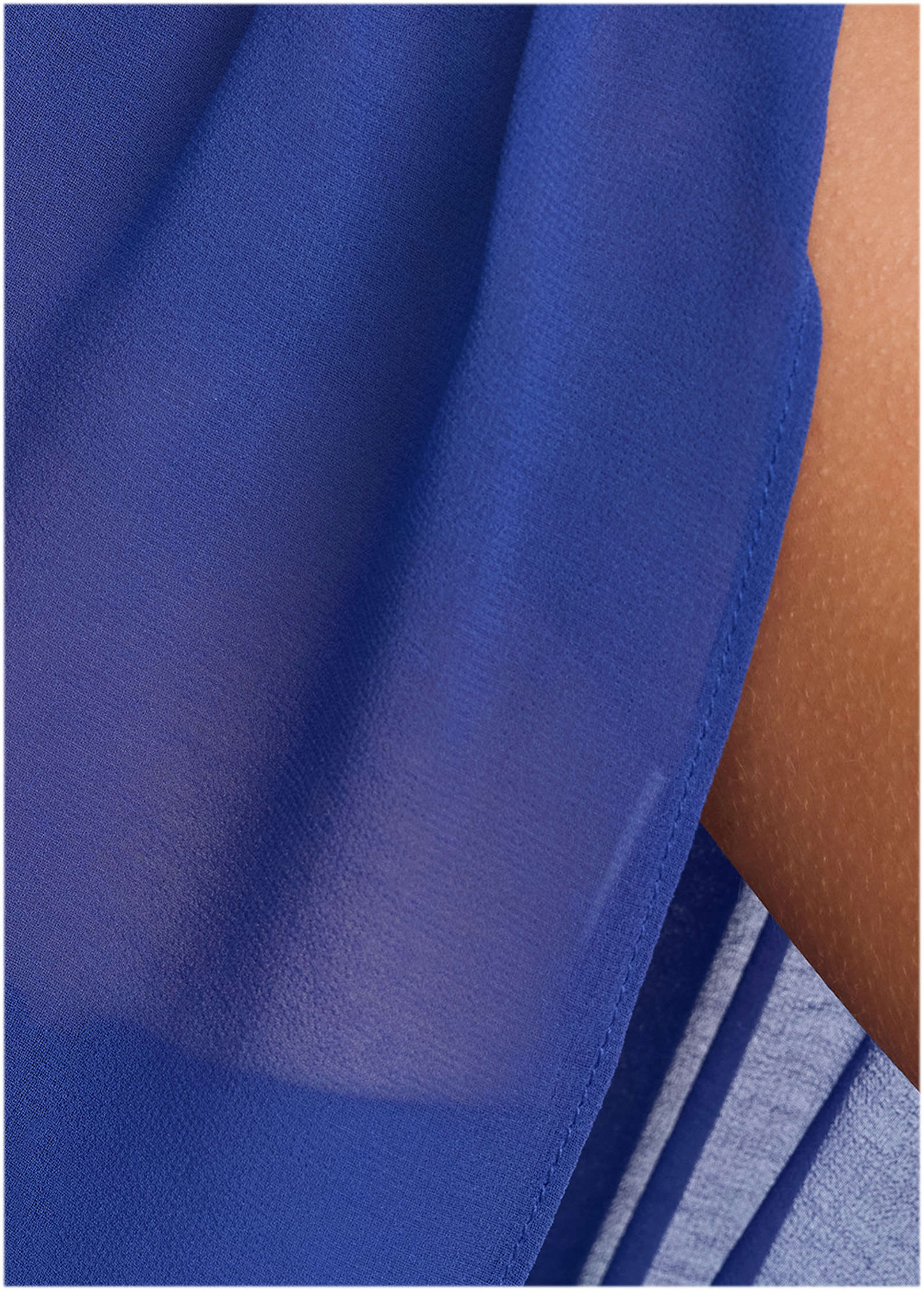 Chiffon Draped Tank - Sodalite Blue