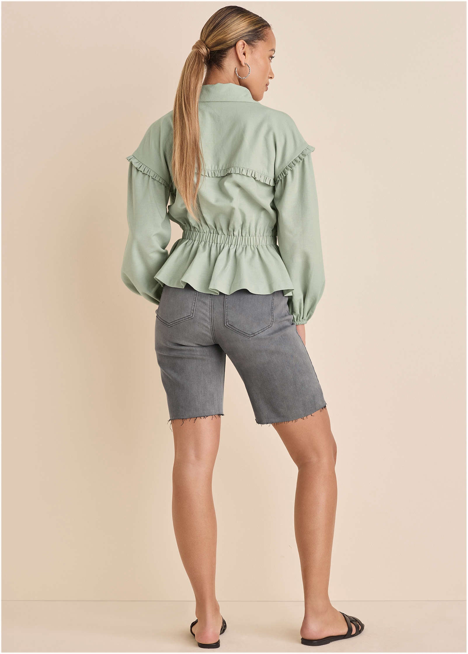 Linen Jacket - Storm Gray