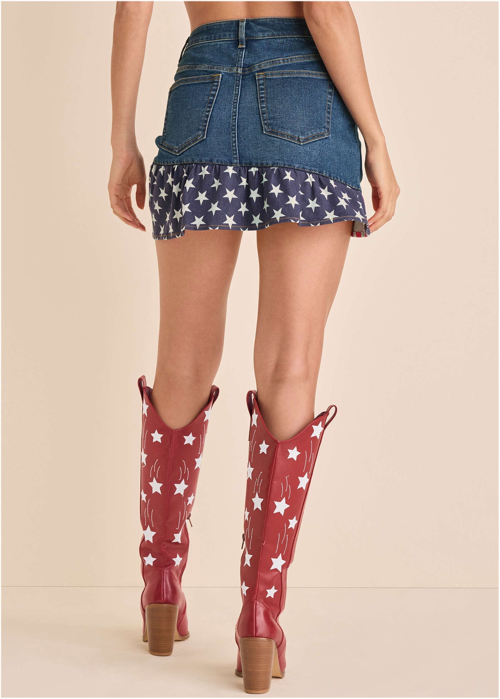 All American Denim Skirt - Medium Wash