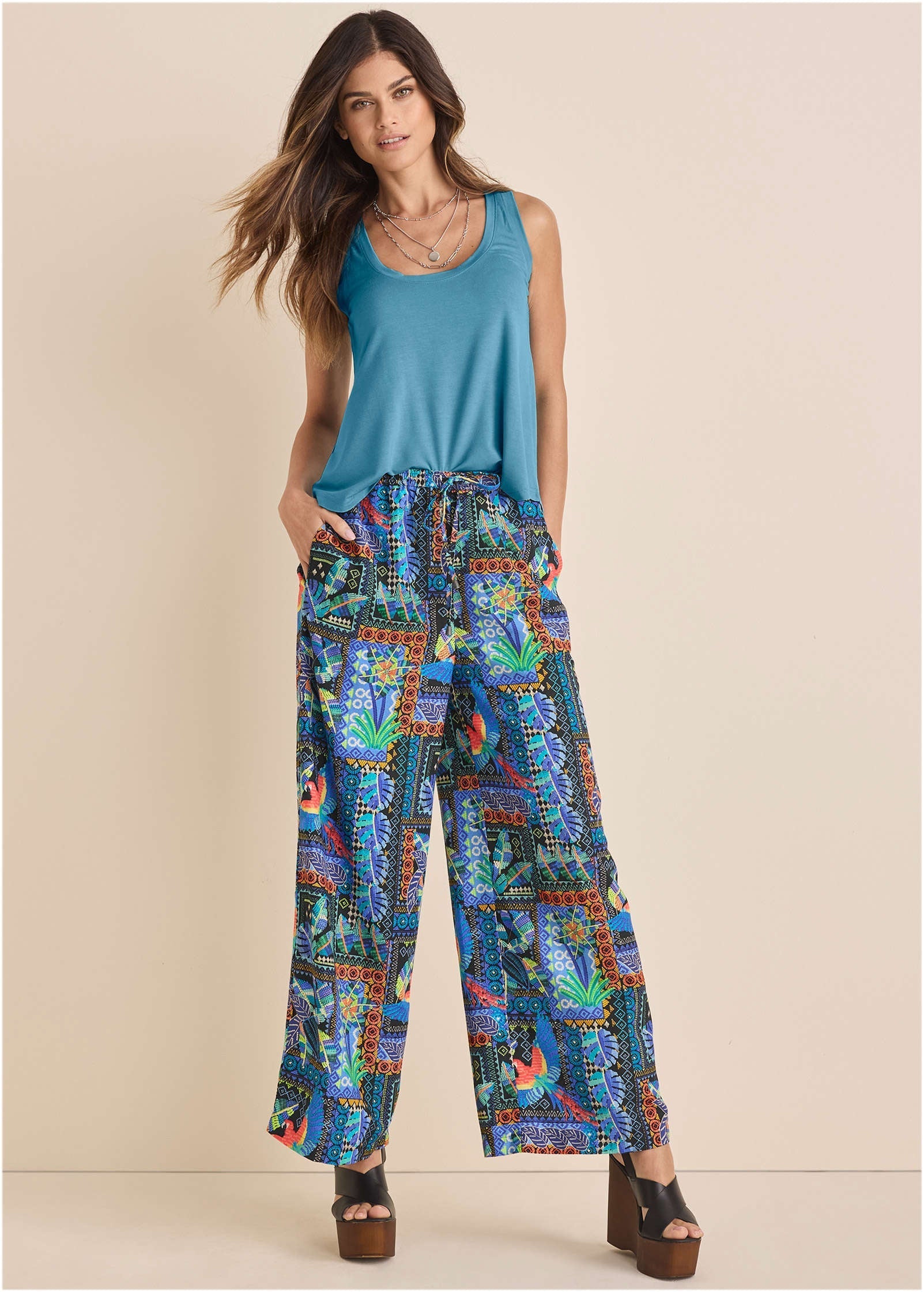Linen Wide Leg Pant - Market Menagerie