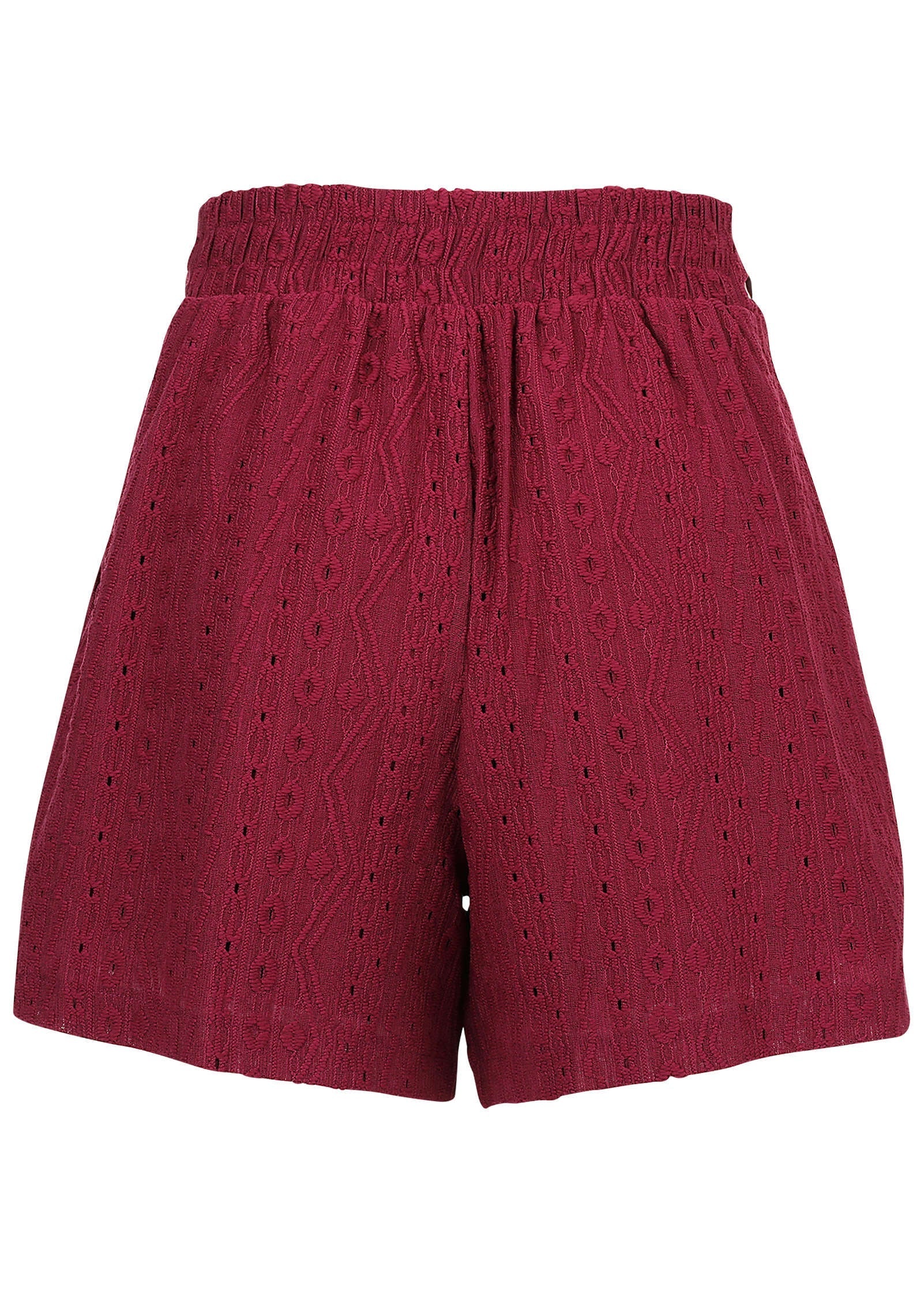 Bahama Knit Short - Beet Red
