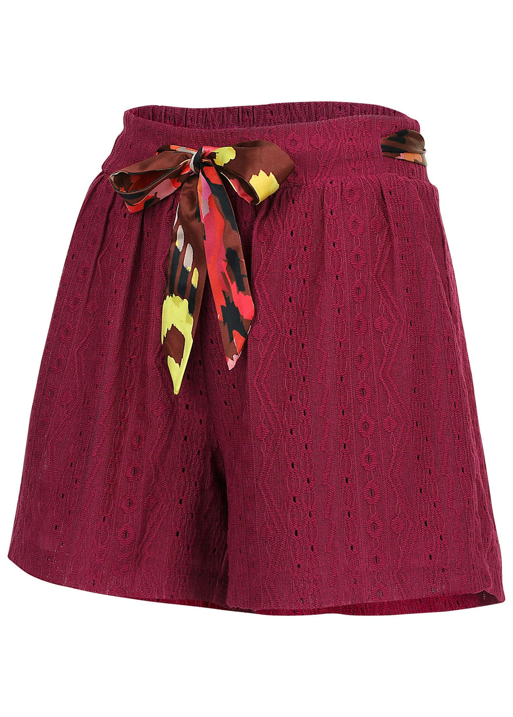 Bahama Knit Short - Beet Red