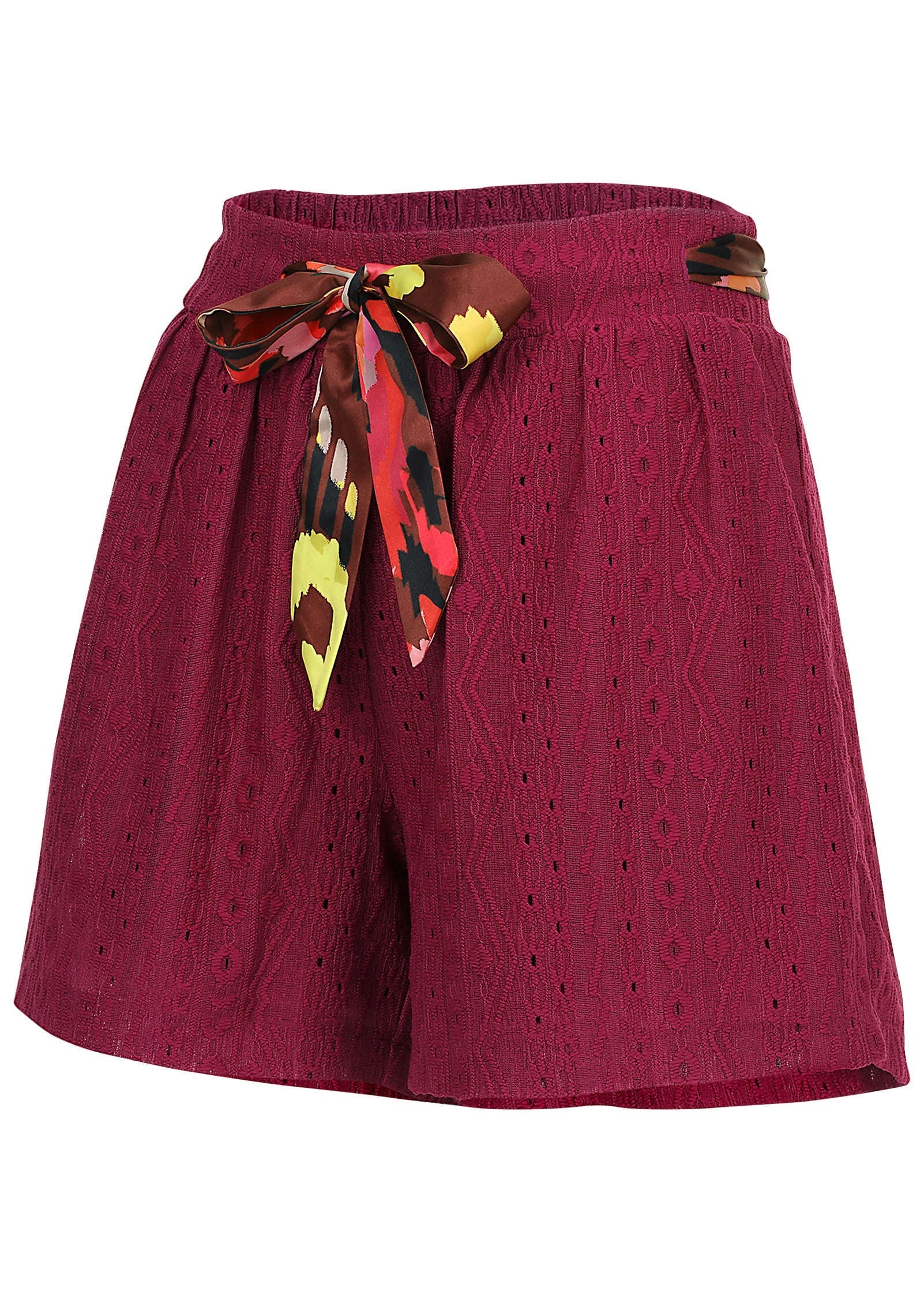 Bahama Knit Short - Beet Red