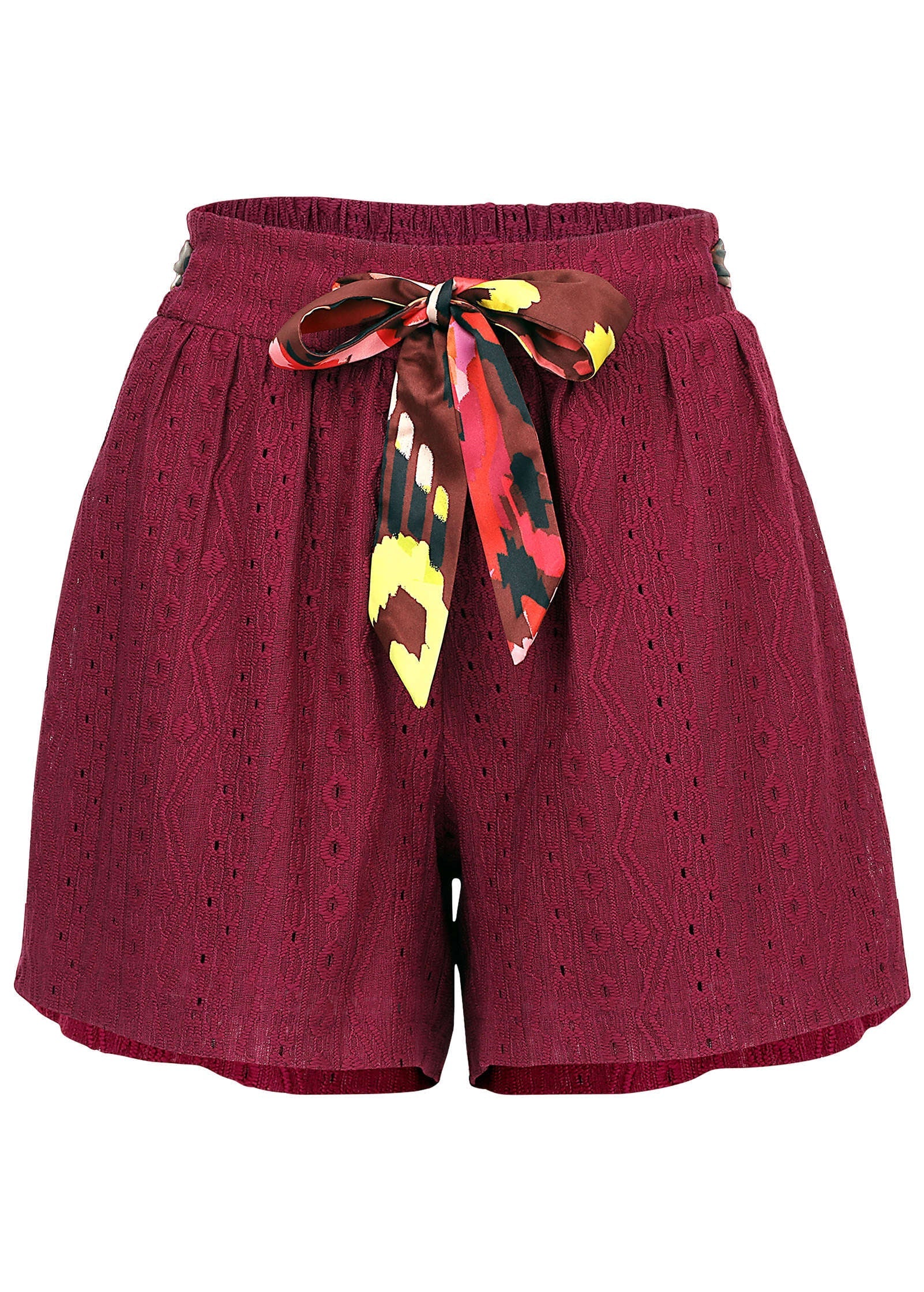 Bahama Knit Short - Beet Red