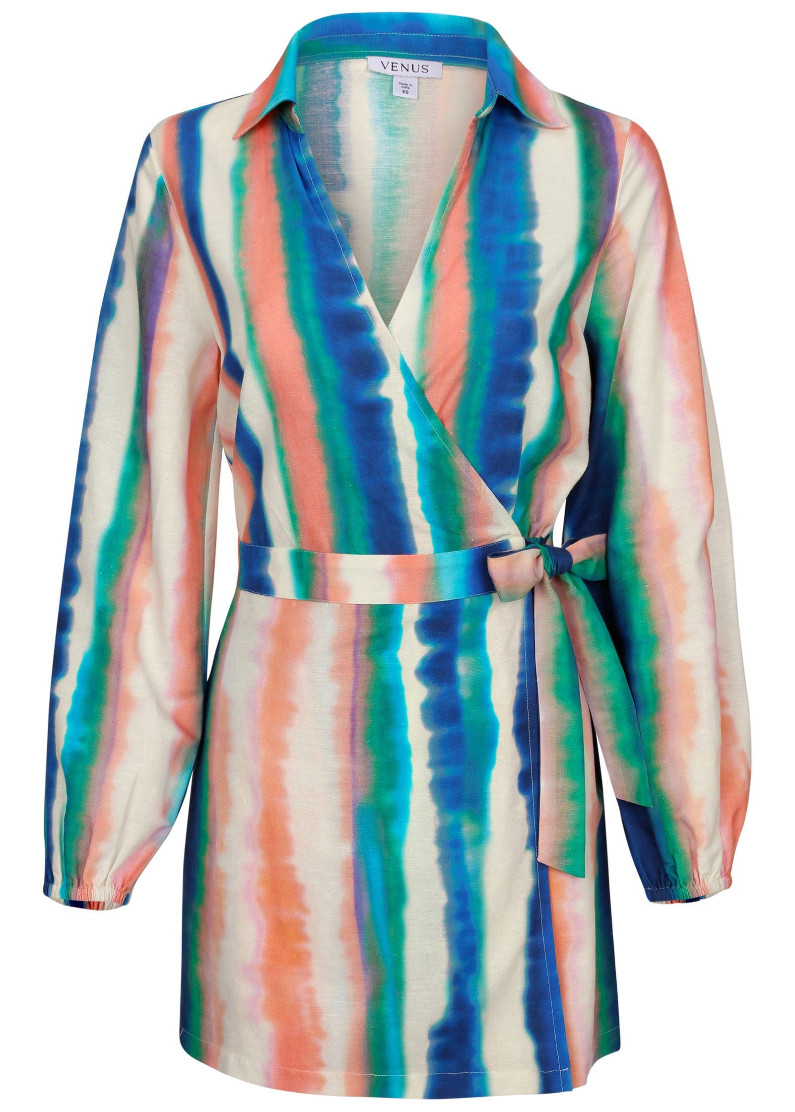 Long Sleeve Poplin Skort - Bahama Horizon