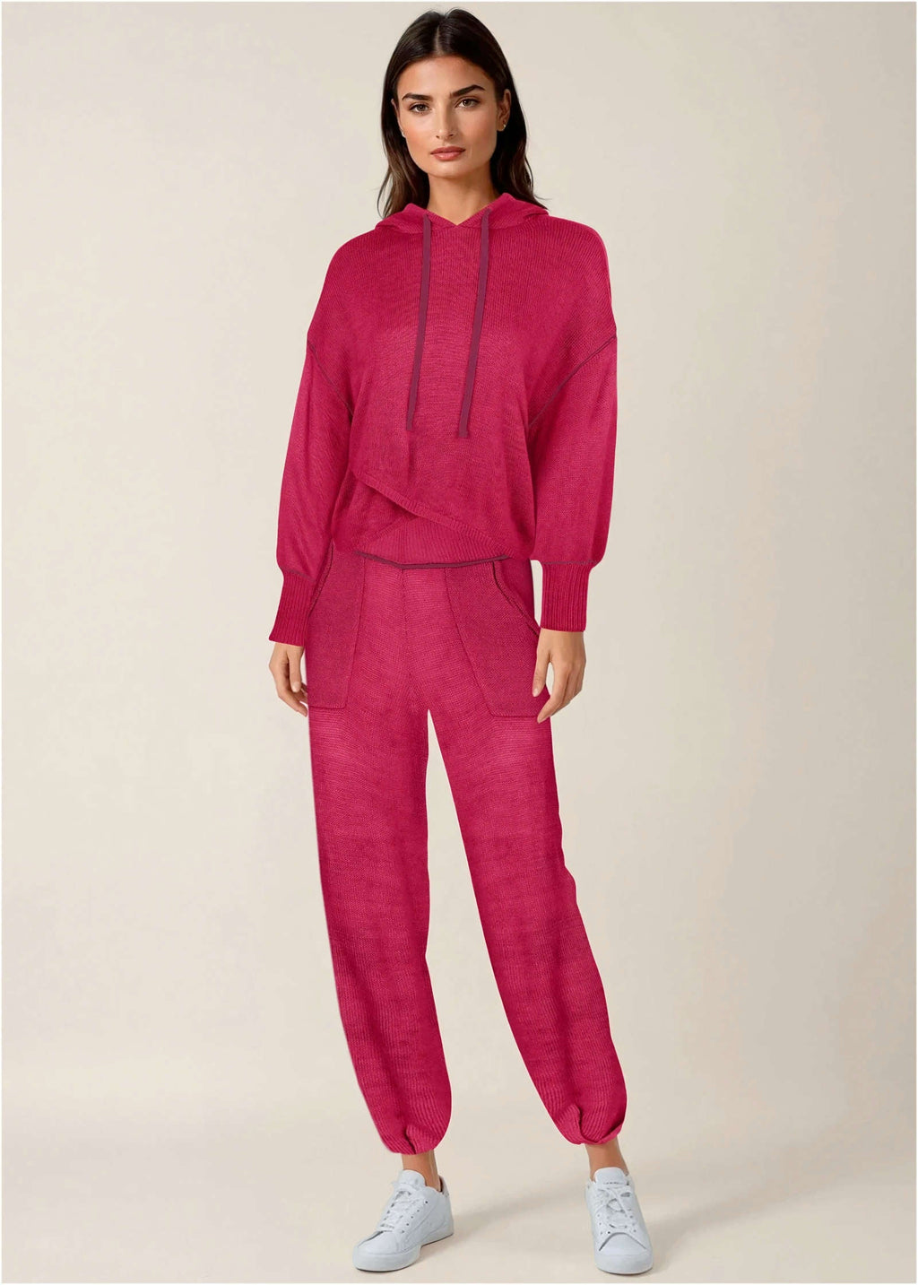 Contrast Stitch Hoodie - Granita