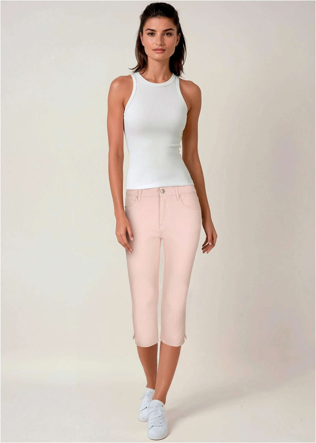Jean Capri - Light Pink Wash