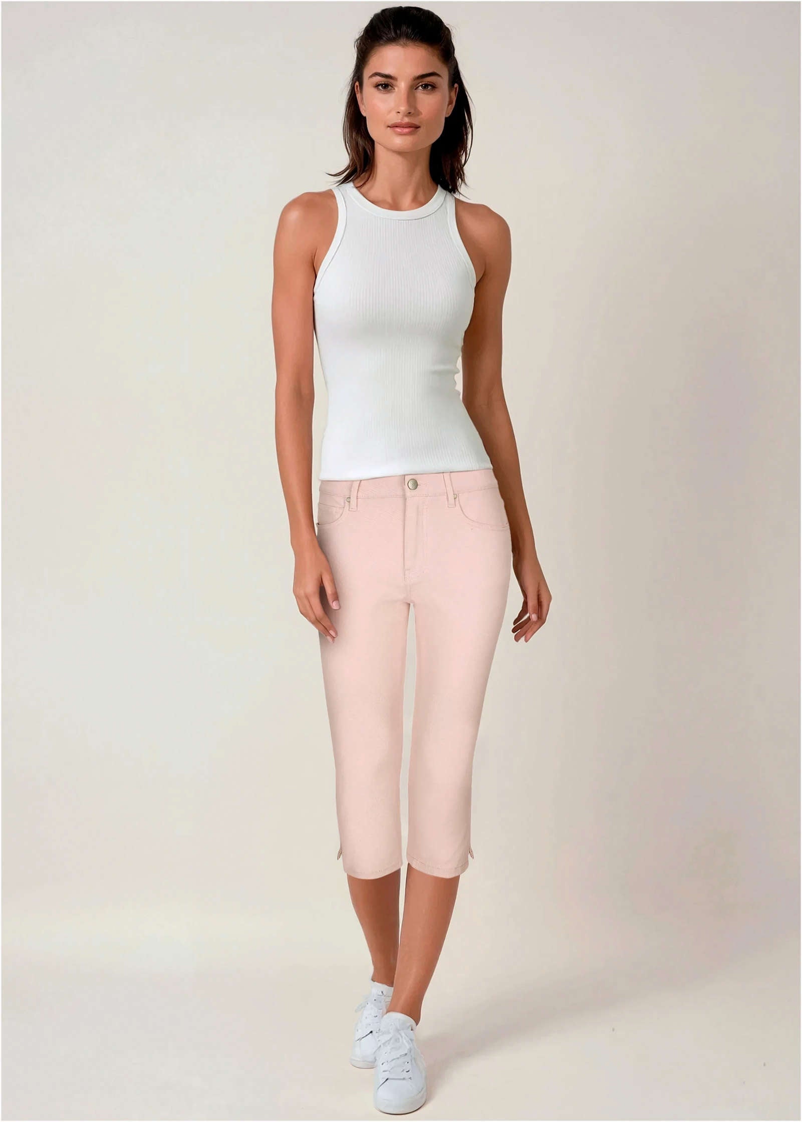 Jean Capri - Light Pink Wash